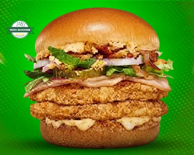DOUBLE CHICKEN BURGER